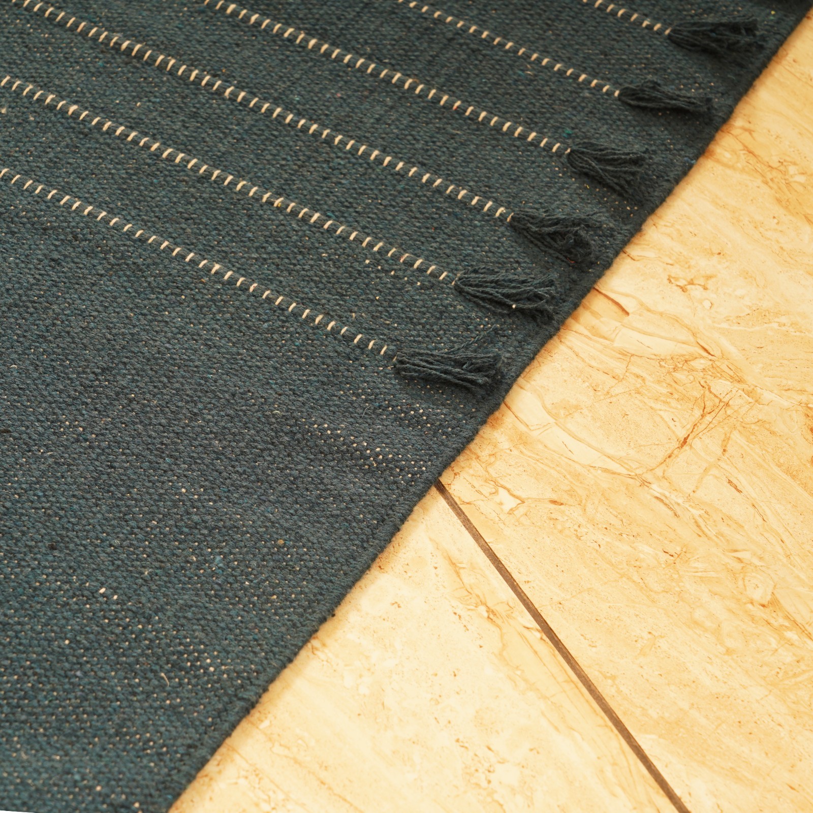 Yoga Mat Thick Non Slip Cotton Exercise Workout Mat Pilates Rug 2×6 FT