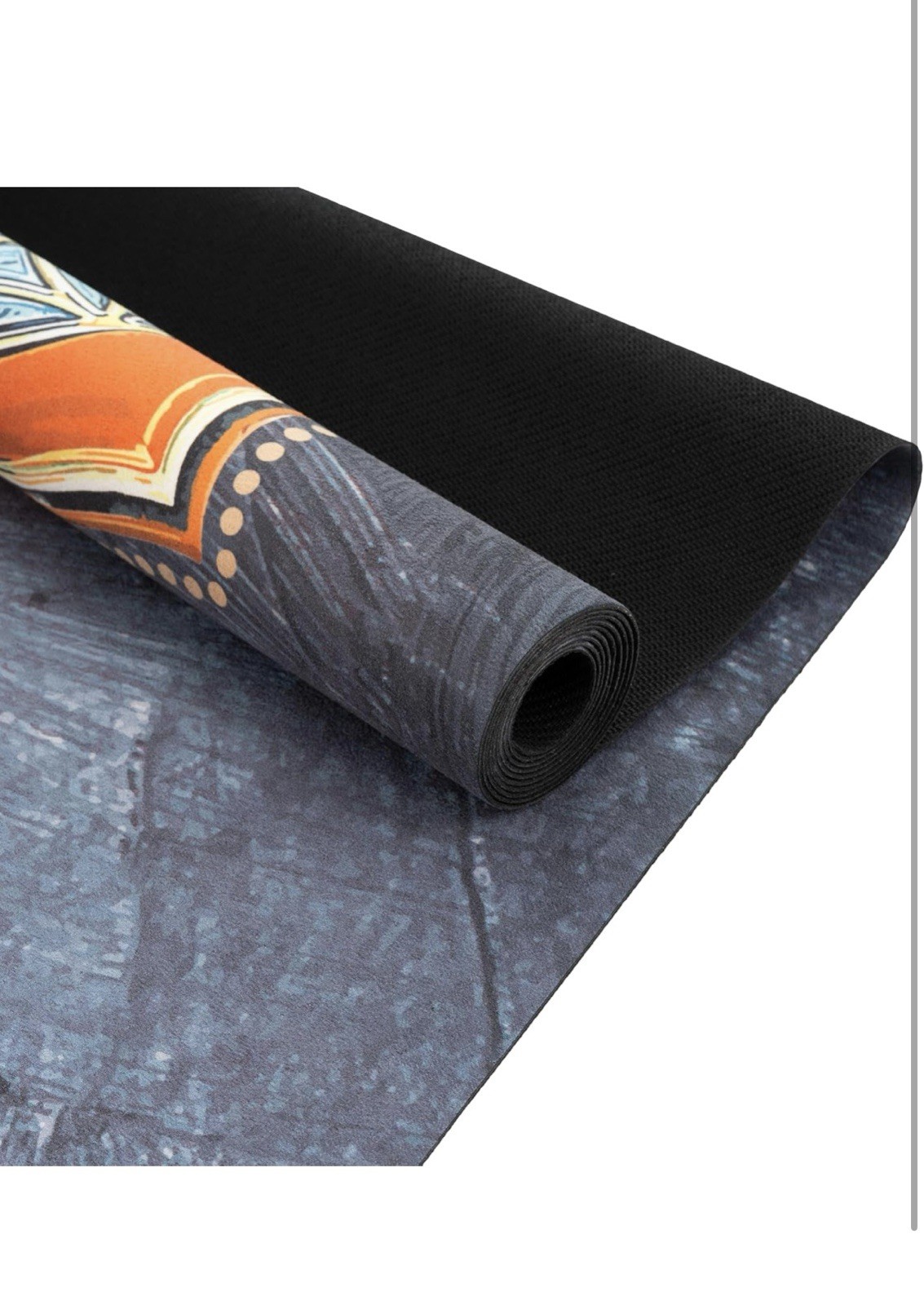 Yvonne Breeze Travel Yoga Mat – 1/16″ (1.5mm) Thin, Lightweight,