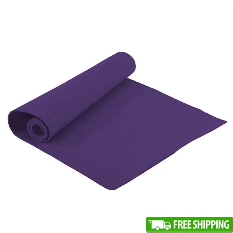 Non-Slip Lightweight Yoga Pilates Exercise Mat Cushioned Durable 24×68 Inches US