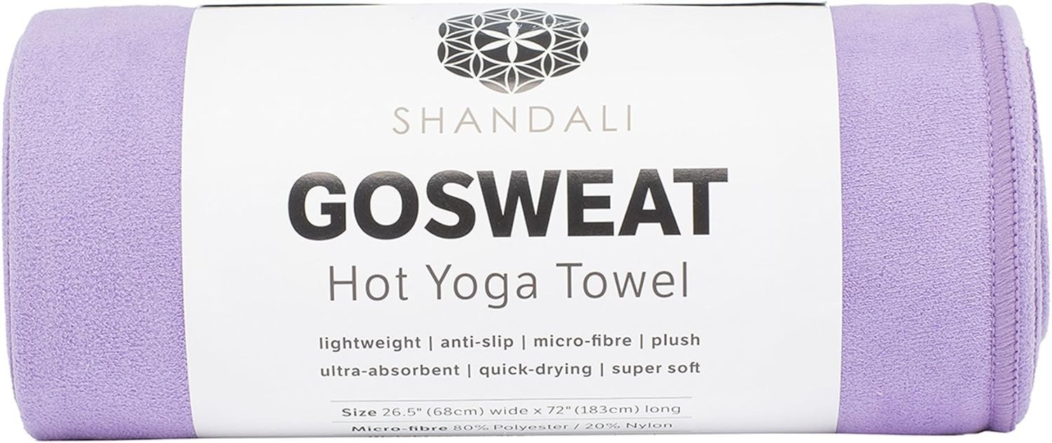 GoSweat Non-Slip Hot Yoga Towel with Super-Absorbent Soft Suede Microfiber in…