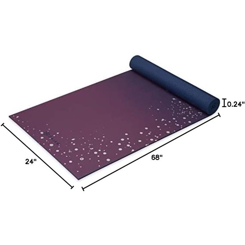 Yoga Mat Non Slip Exercise & Fitness Mat Floor Workouts 68″L x 24″W x 6mm Thick