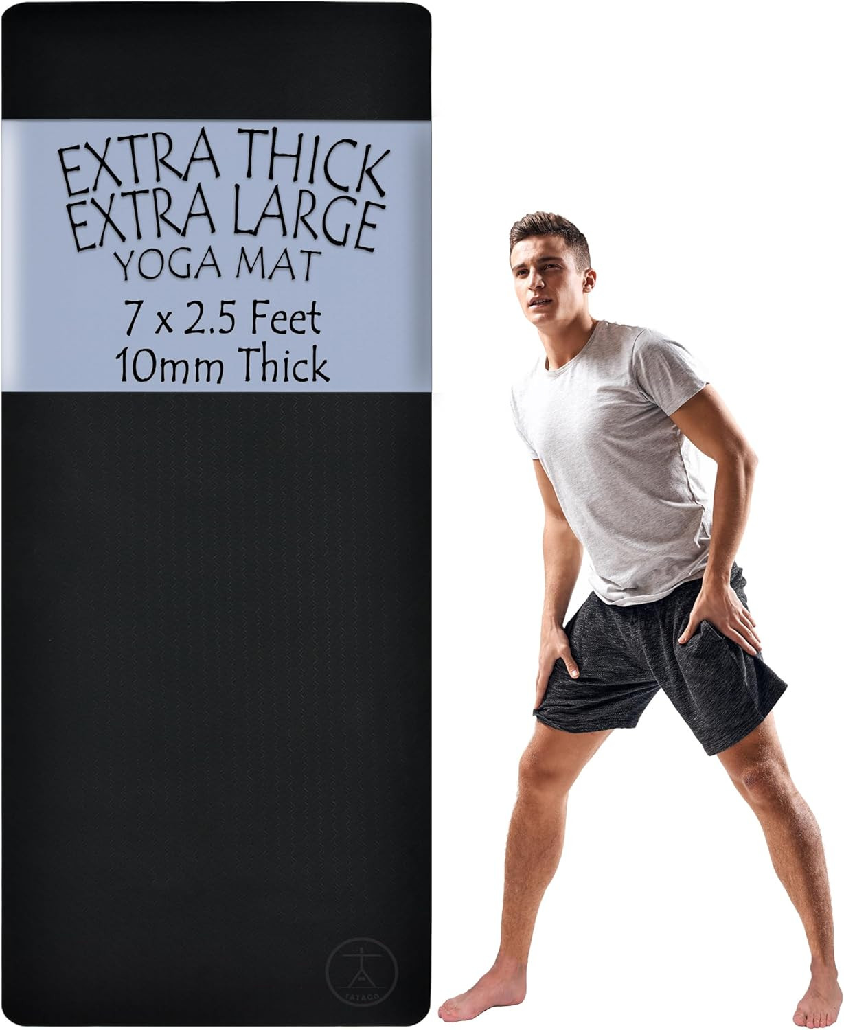 Tatago Extra Thick Yoga Mat Wide & Xl-Our 10Mm Extra Large Yoga Mat Thick Extra