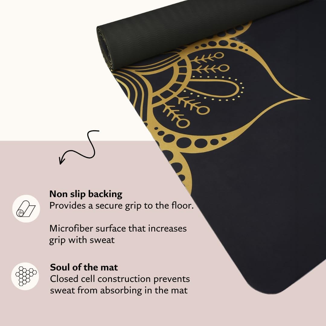 Sahasrara Yoga Mat – Artist Designed, Premium Printed mats, Non Slip, Great f…
