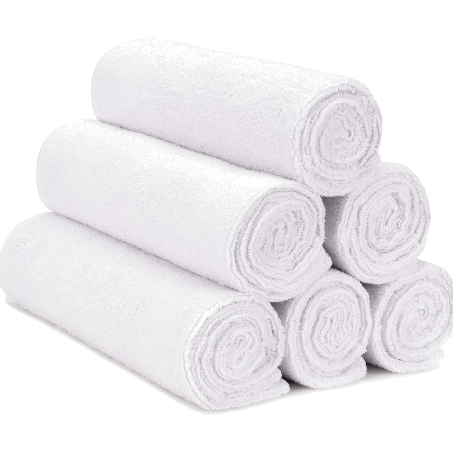 Microfiber Gym Towels, Yoga Towel for Home and Gym Bag, 16 Inch x 27 Inch, 6 …