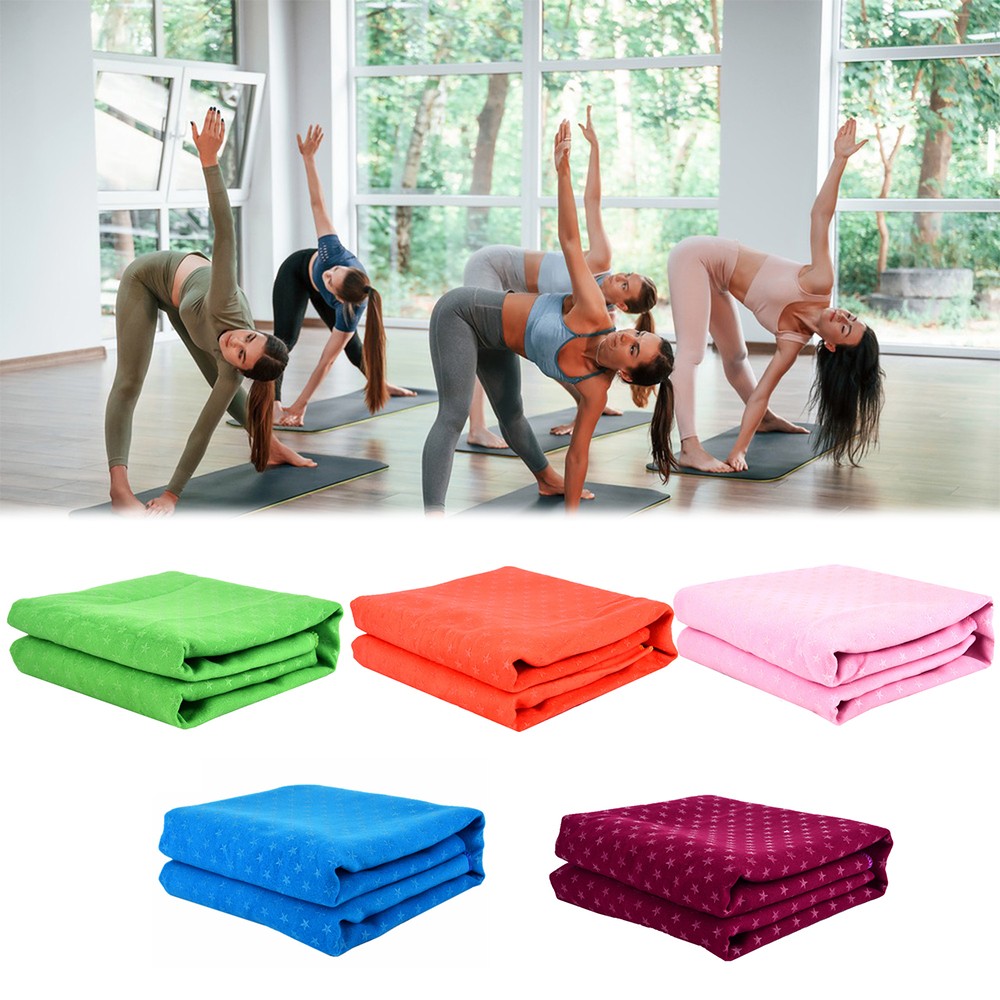 Star Pattern Yoga Towel Absorbent Yoga Blanket Non Slip Yoga Cloth For Z8A5 OPBN