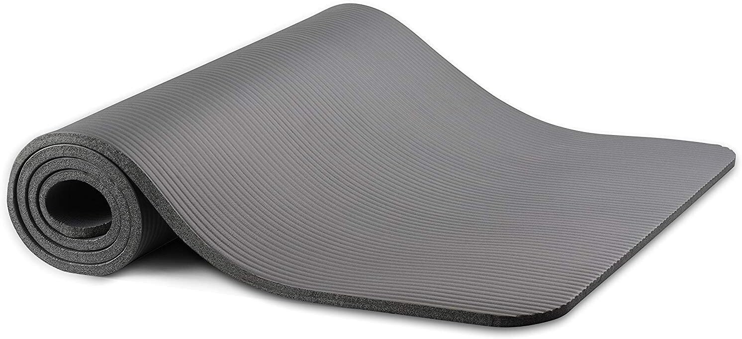 Exercise Yoga Mat with Carrying Strap and Optional Extra Thick Yoga Blocks
