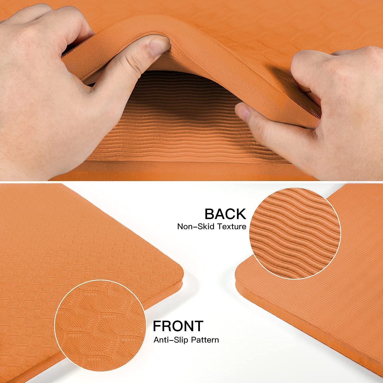 Hatha Yoga 4/5 inch TPE Yoga Mat Fitness & Exercise Mats Large Size 72″L x 32…