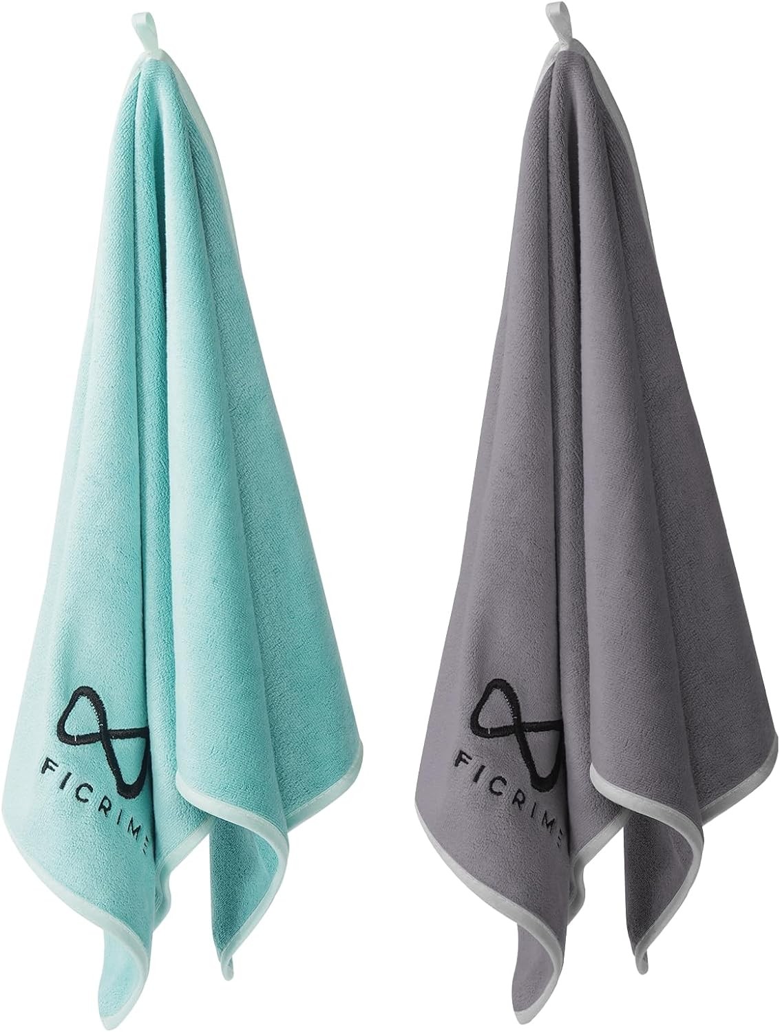 2 Pack Microfiber Gym Towels, 380 GSM 15″x31″ Bigger Size Super Soft