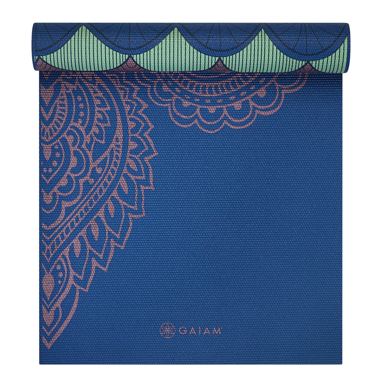 Yoga Mat Premium 6mm Print Reversible Extra Thick Non Slip Exercise & Fitness