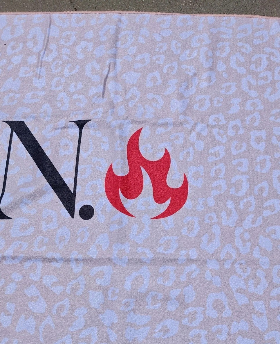 The Burn. GYM Mat Grip Towel 72”X26.5″ Mat Hot Yoga Towel Non Slip Grip