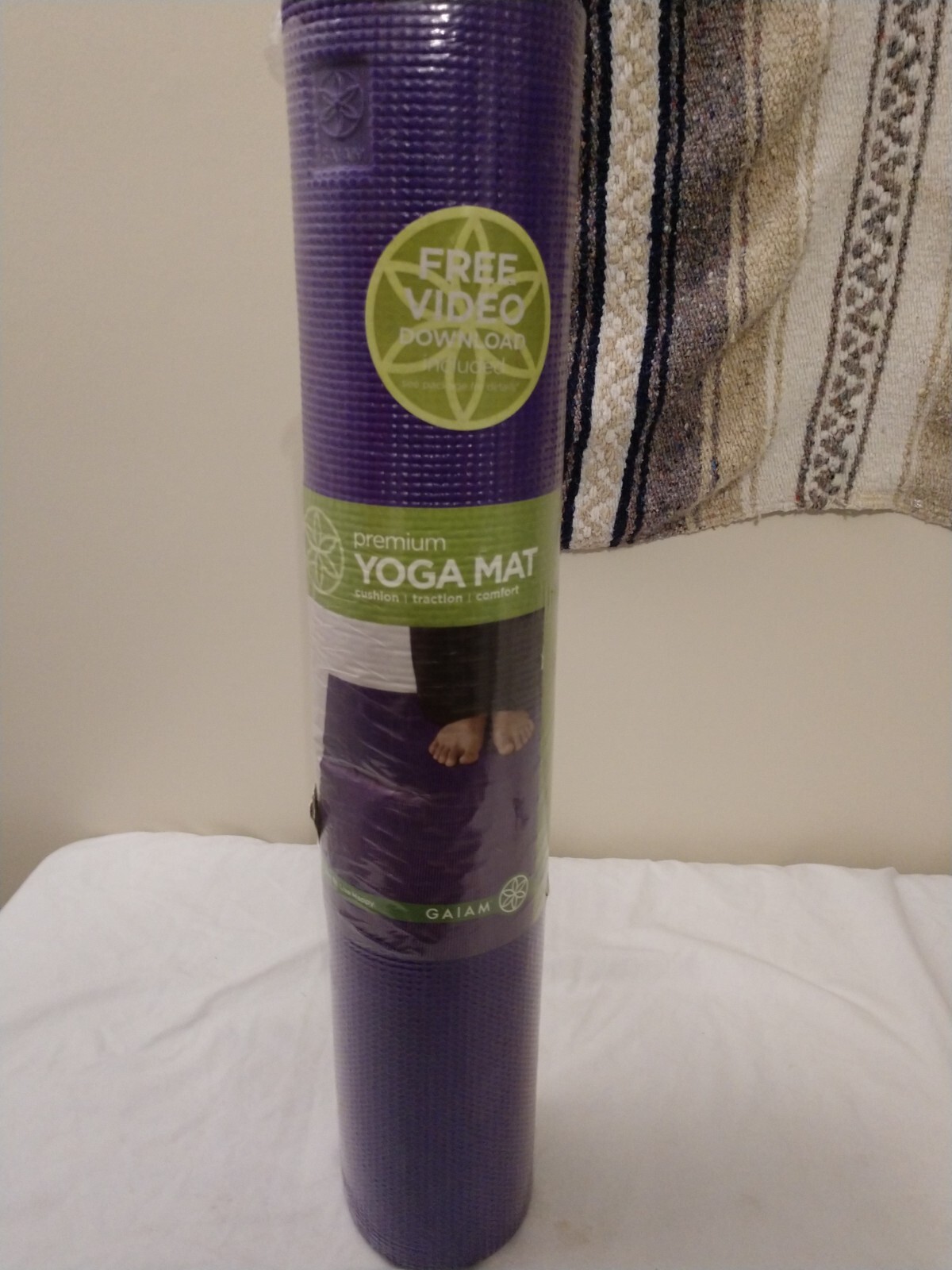 Gaiam Premium Yoga Mat Pilates Sports Mat Fitness Mat Marrakesh Mint 6mm