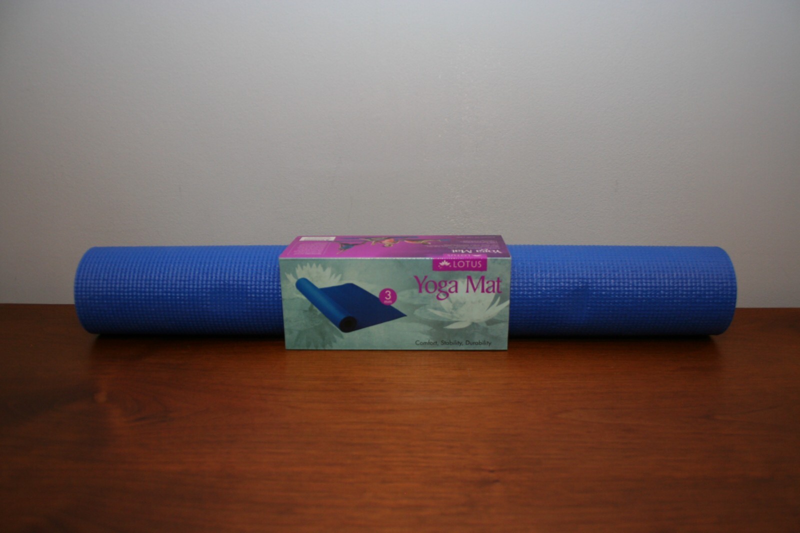 Lotus Yoga Mat 24″ x 68″ x 3mm Thick (Blue) ICON Health & Fitness, Inc.