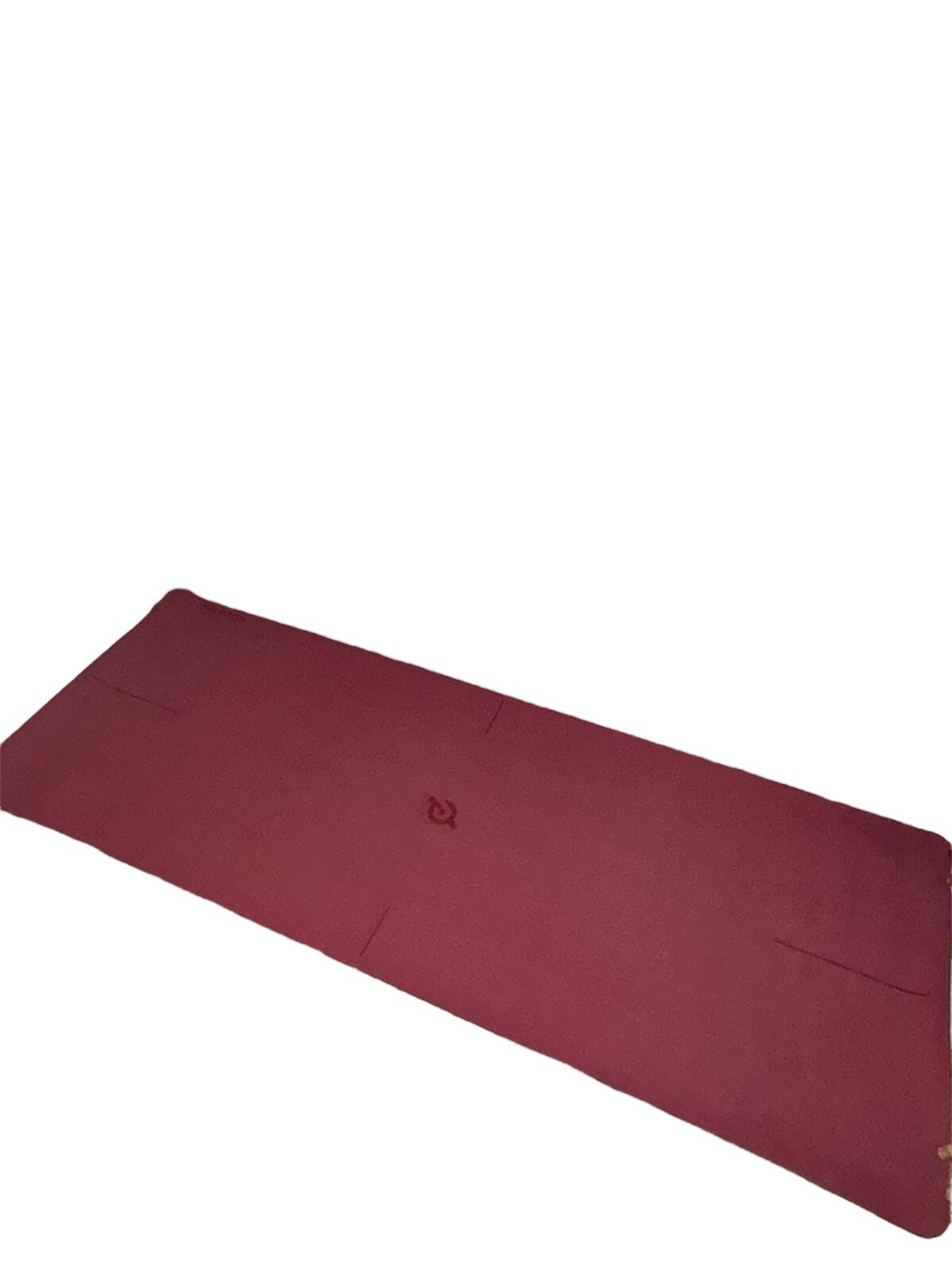 Peloton red Black Reversible Workout Mat Yoga 70″x26″ 5mm Thick Rubber