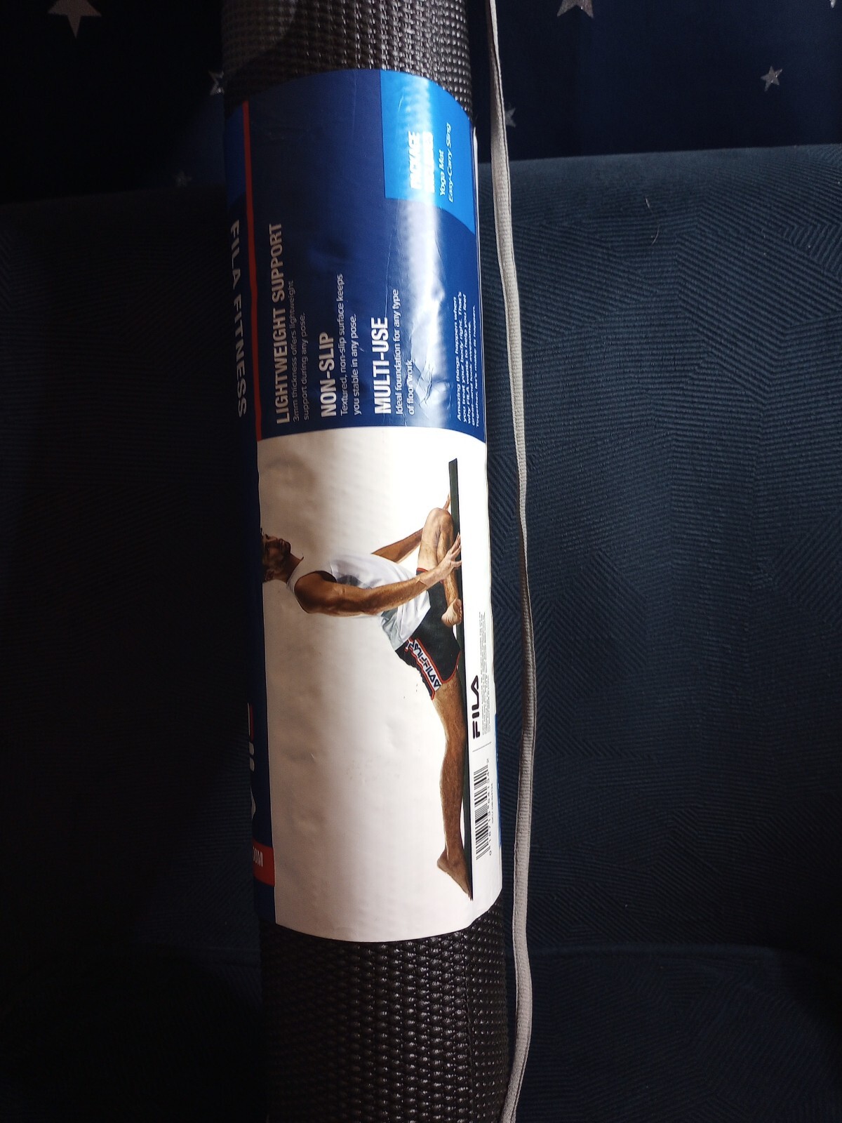 Fila 3mm Thick Yoga Mat + P90X Yoga Block + On-The-Go Reusable Cooling Towel
