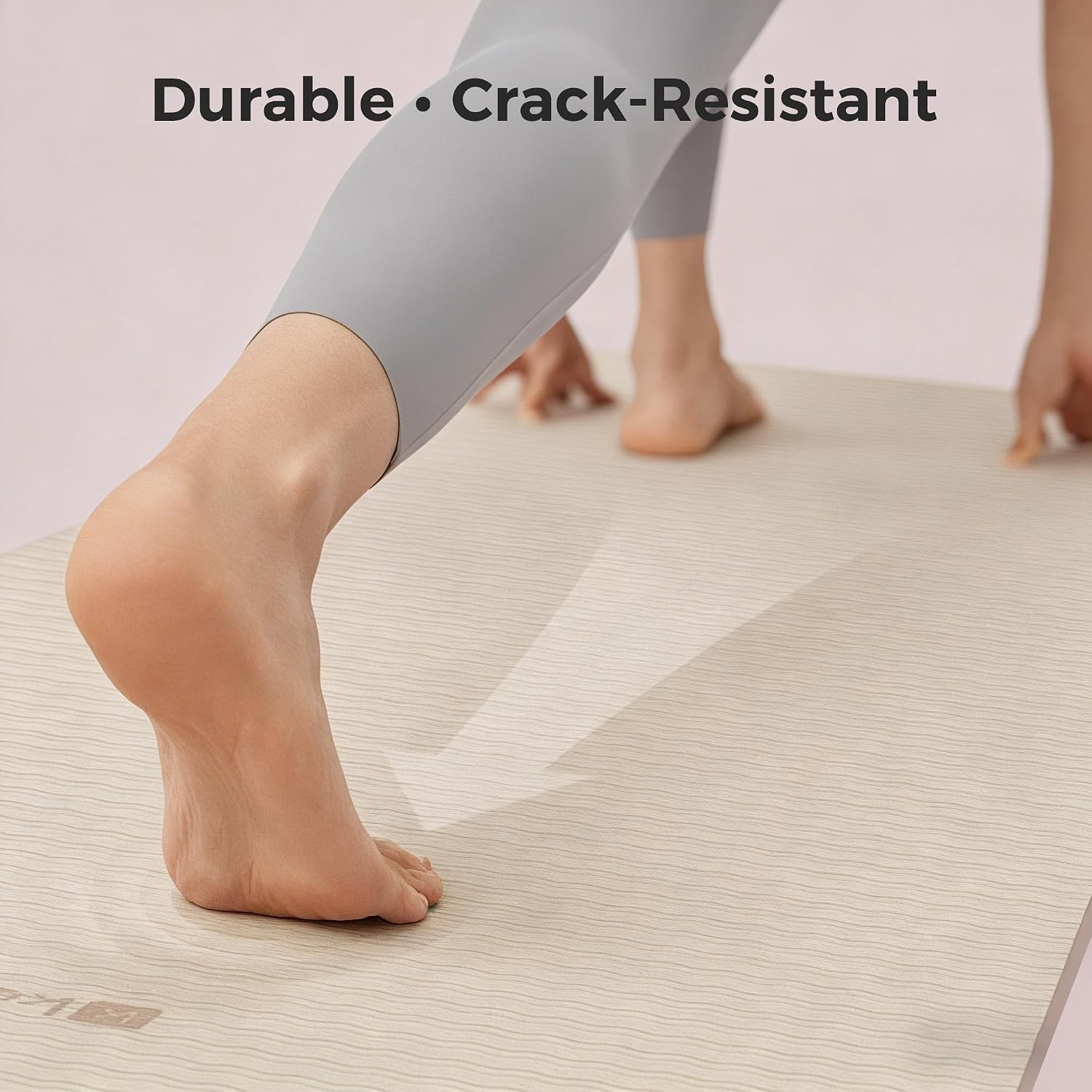 72″ x 24″ TPE Yoga Mat Non Slip 1/4 Inch 6mm Exercise Mat Home Workout Gym Yoga