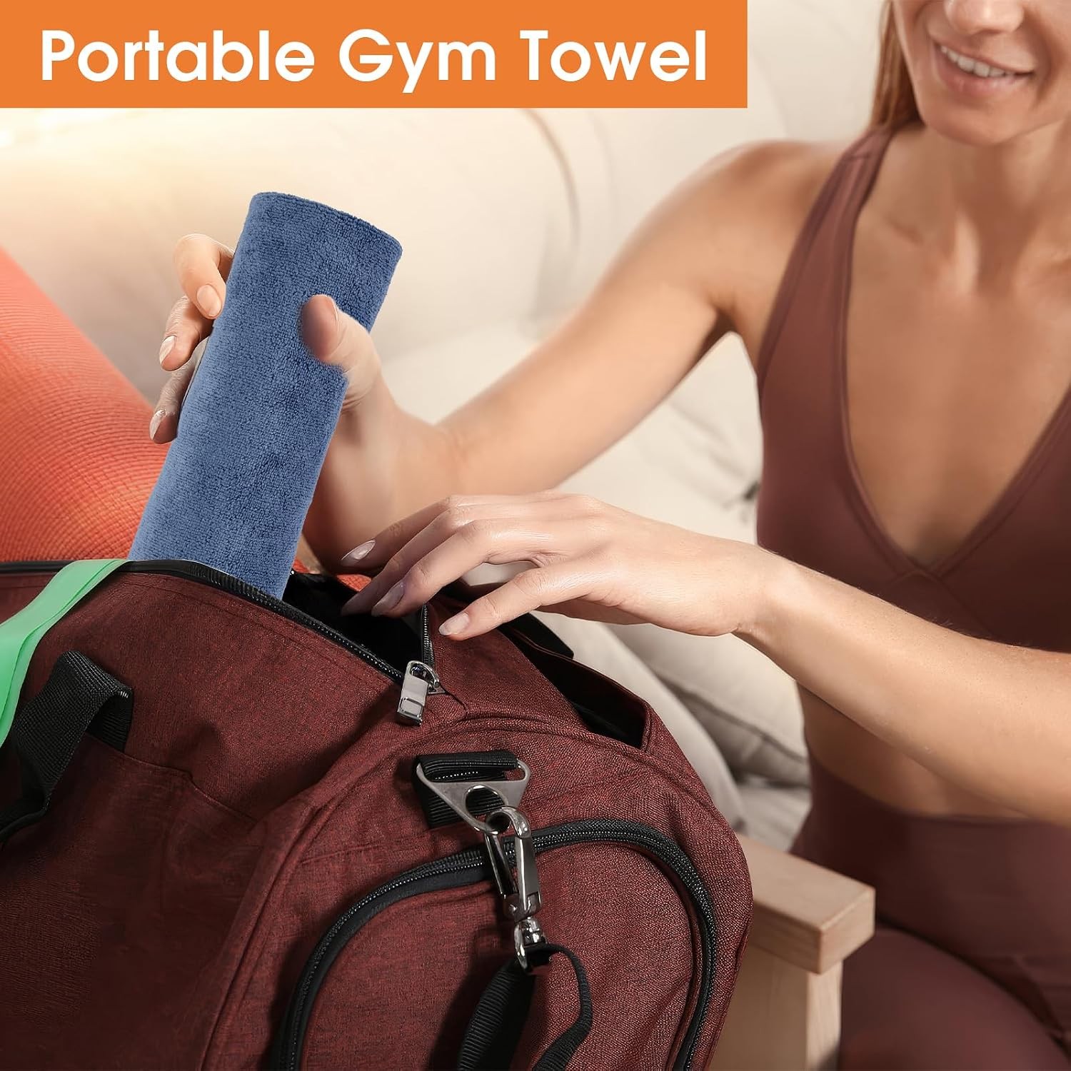 3 Pack Microfiber Gym Towels, Super Soft, Quick Drying, 14.2″ x 30″ | Absorbent