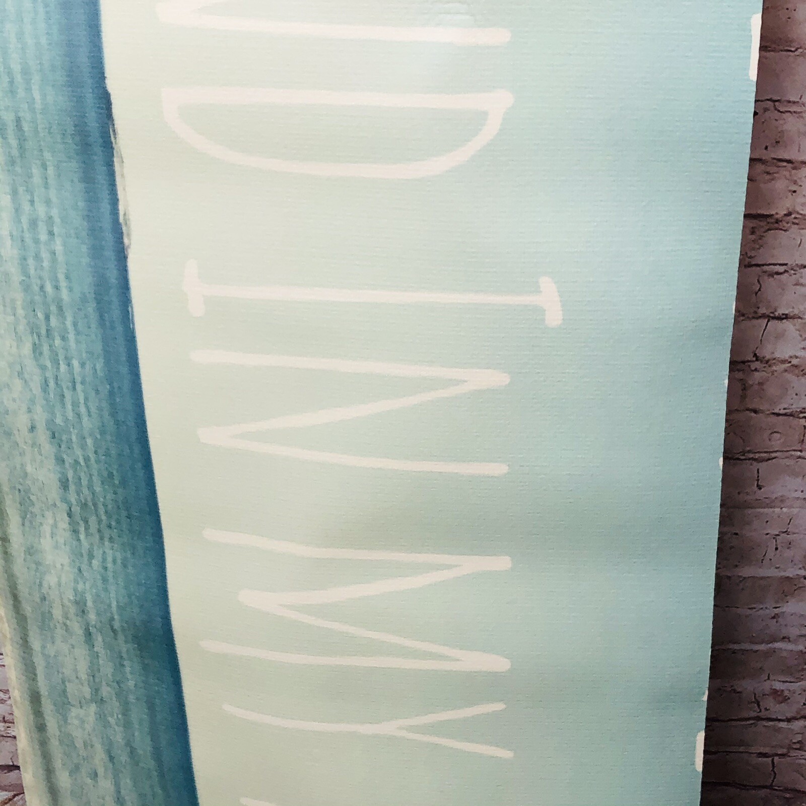 KESS INHOUSE Ocean Scene Yoga Pilates Exercise Mat 72”X24” New