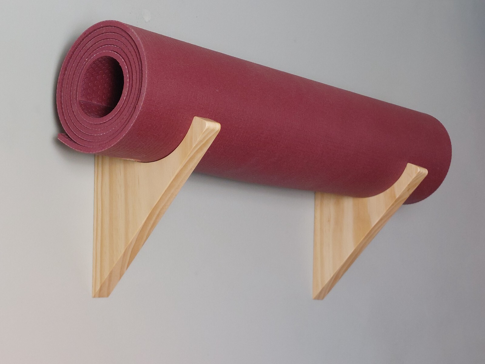 Yoga Mat Holder – Yoga Mat Rack – Classy and Elegant – Handmade from solid wood