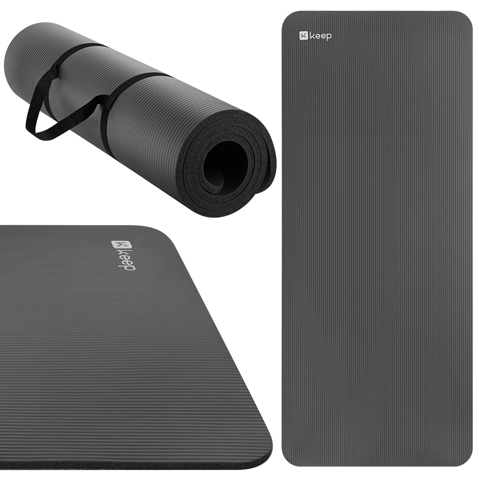 Extra Thick NBR Yoga Mat for & Men, 15mm Thick, 72”x32” Large Exercise Mat wi…