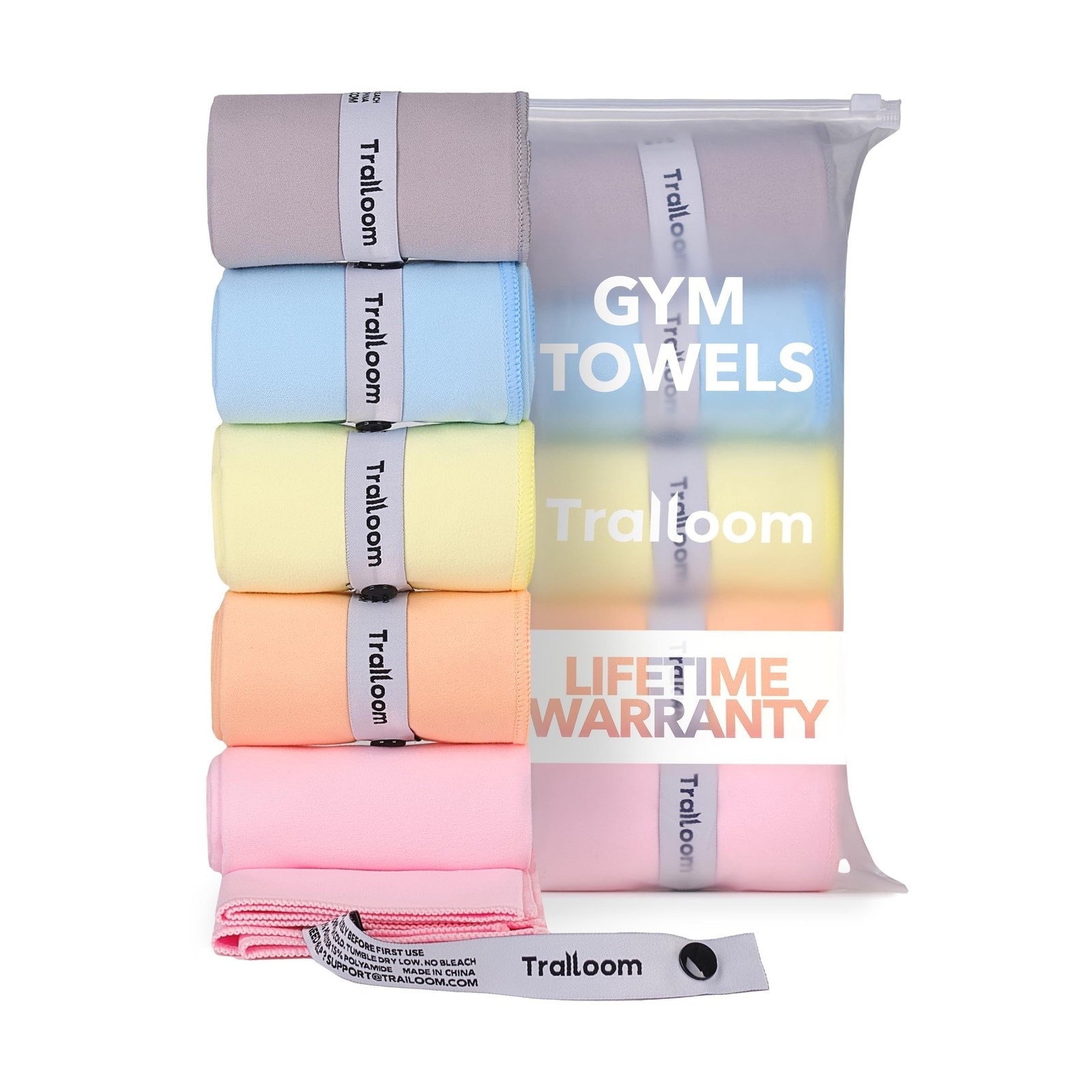 Trailoom Microfiber Workout Towels – Quick Dry, Highly Absorbing, Odor-Free, …