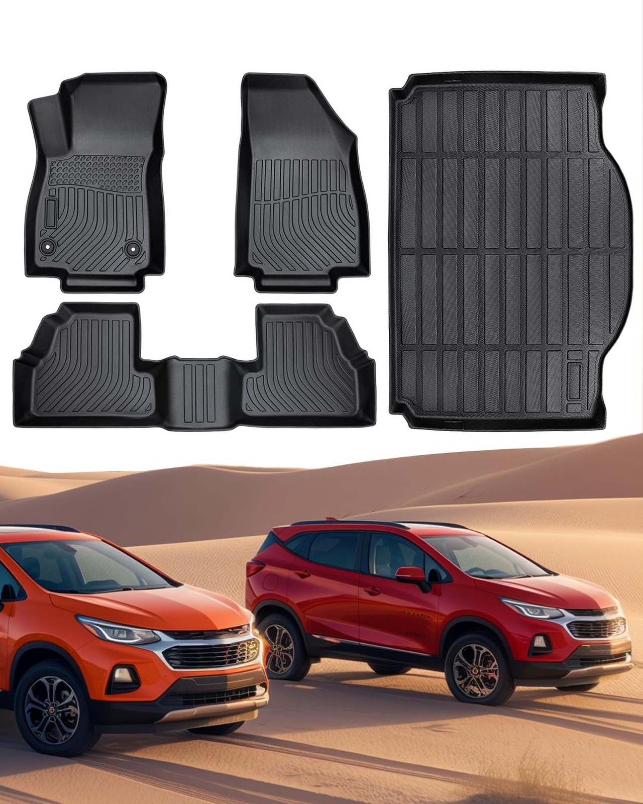 All Weather Floor Mats Full Set for Chevy Trax 2014-2023 for Buick Encore 201…