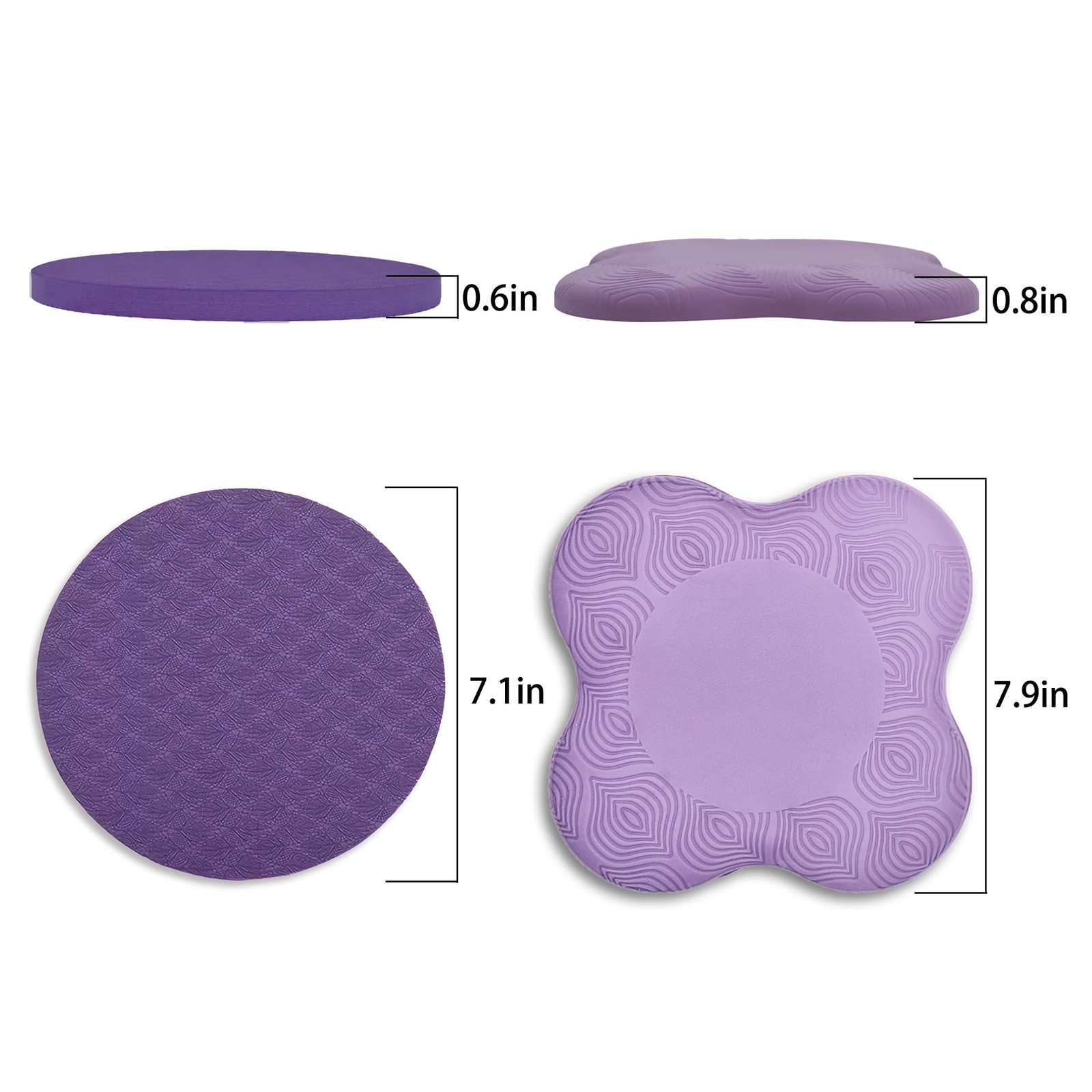 Yoga Knee Pad for Pilates Kneeling Cushion | Elbows Wrist Hands Head Foam Ext…