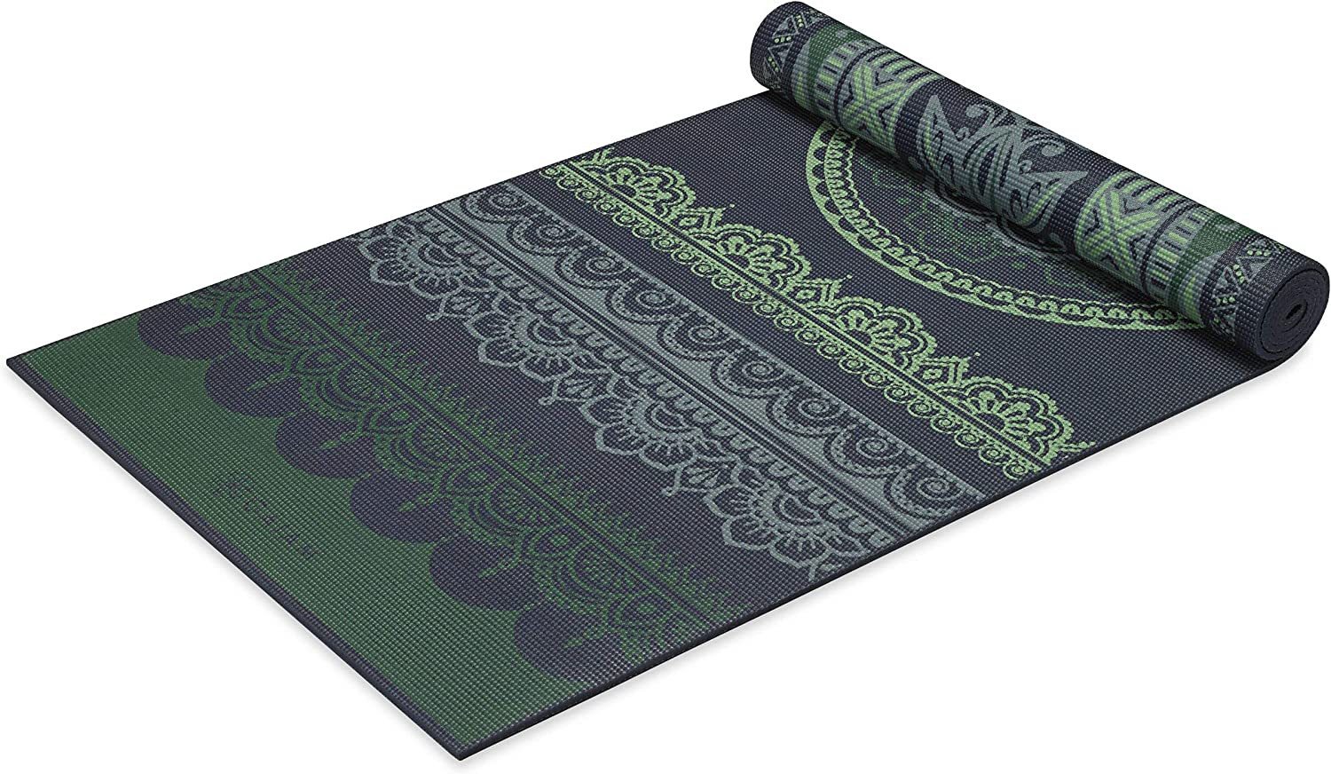 Gaiam Yoga Mat – Premium Print Reversible Extra Thick Non Slip Exercise & Fitnes