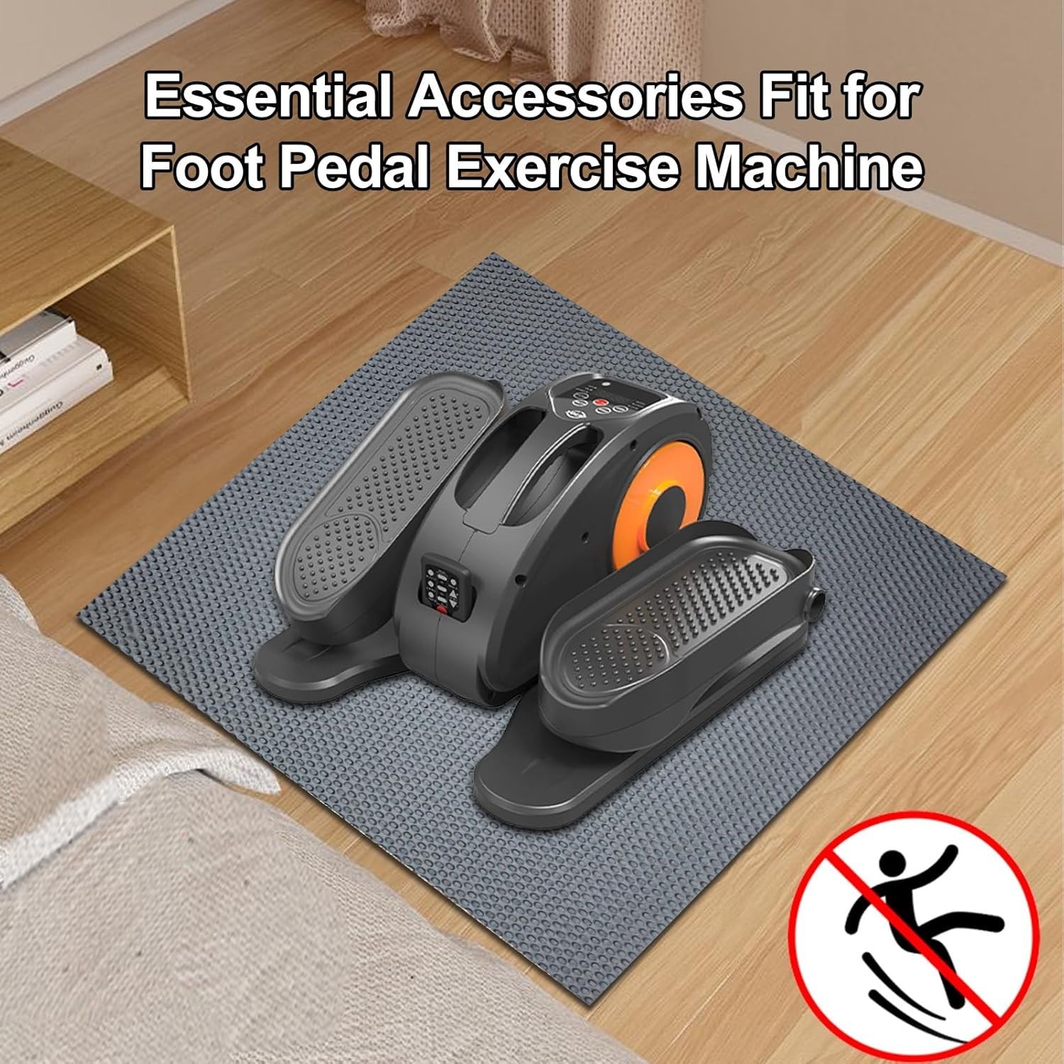 Non-Slip Mat, Apply to Under Desk Elliptical Peddler While Sitting, Perfect f…