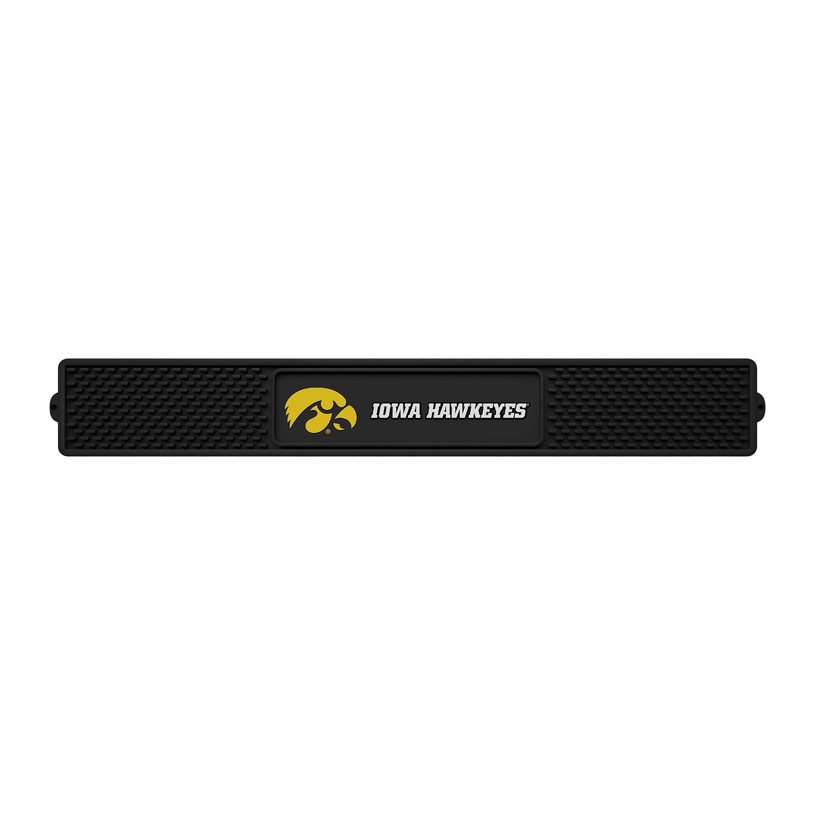 FANMATS NCAA Unisex-Adult Drink Mat Iowa Hawkeyes 3.25″ X 24″ Black
