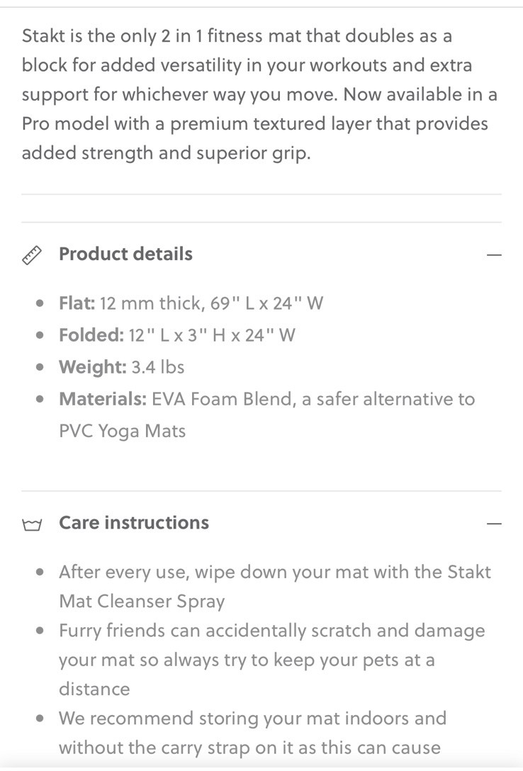 New THE STAKT MAT PRO Fitness Yoga Primal Kitchen promo