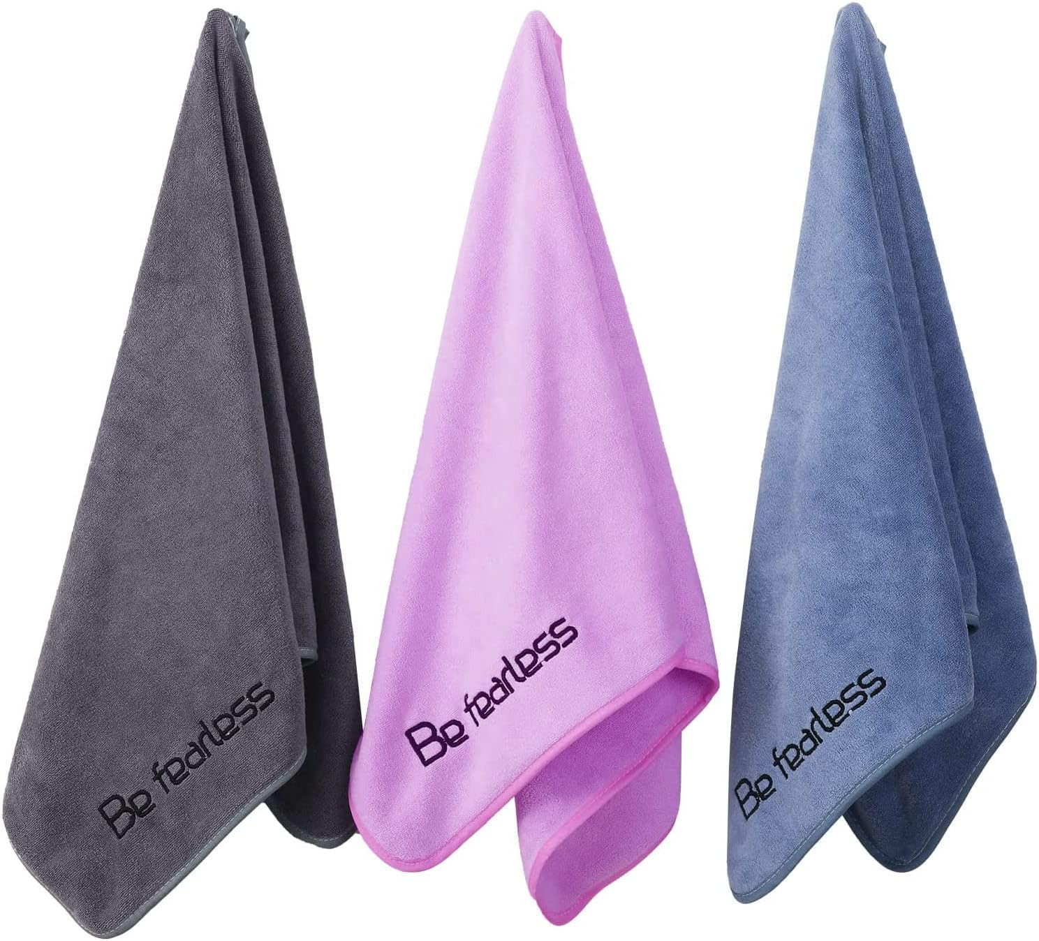 Microfiber Gym Towels Bigger Size Super Soft for Exercise Fitness, Sports, Worko