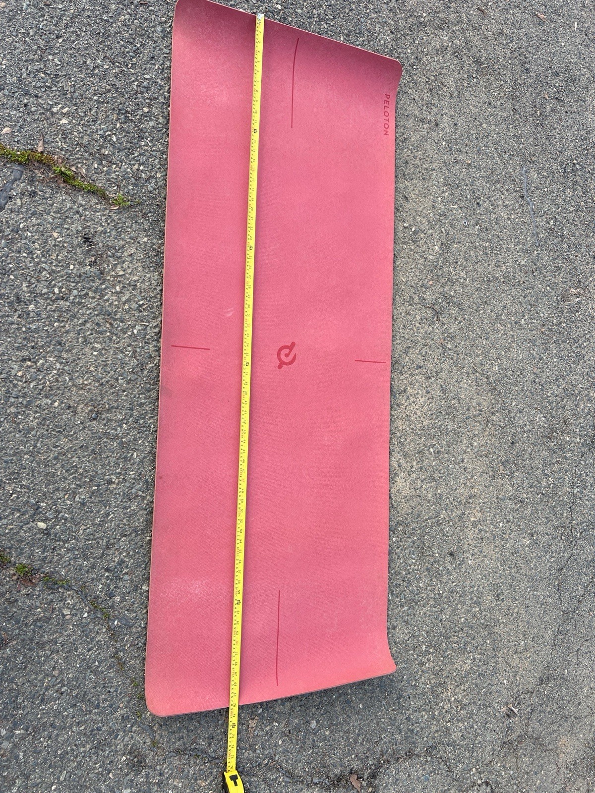Peloton Exercise Yoga Mat 71×26” Black Red Reversible Fitness Gym