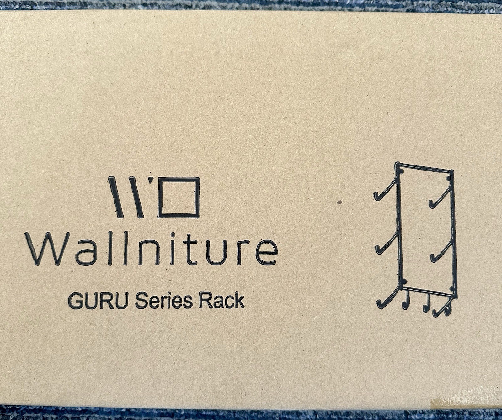 Wallniture Guru Series Rack New In Box. Towels, Yoga Mats And More
