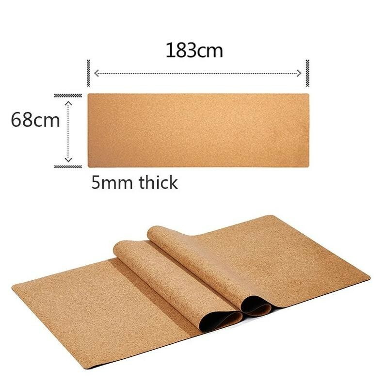 Chakra CORK YOGA MAT | 100% Natural Rubber | Non Slip | Eco Friendly