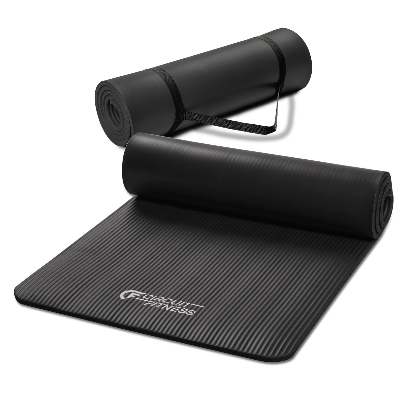 1/2-inch (12mm) Extra Thick Multi-Purpose Exercise Yoga Mat with Carrying Str…