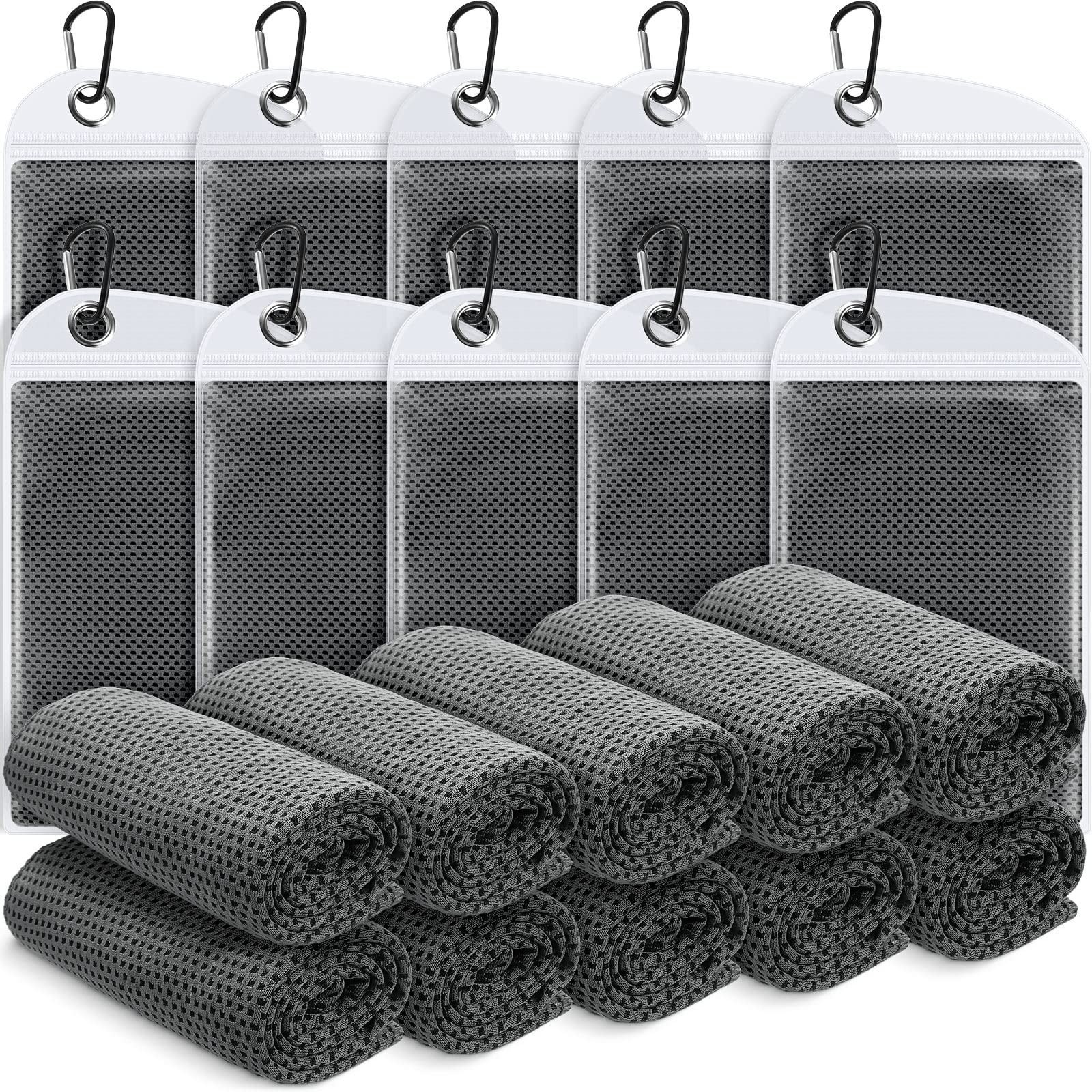 20 Pcs Cooling Towel 40″ x 12″ Ice Towel for Neck and Face Microfiber Chilly …