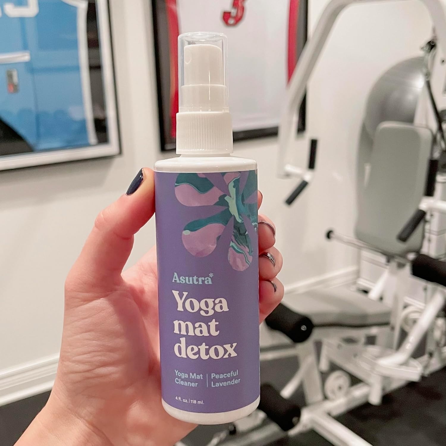 Deep-Cleansing Yoga Mat Cleaner Spray – 4 oz Lavender Aroma, Eco-Friendly