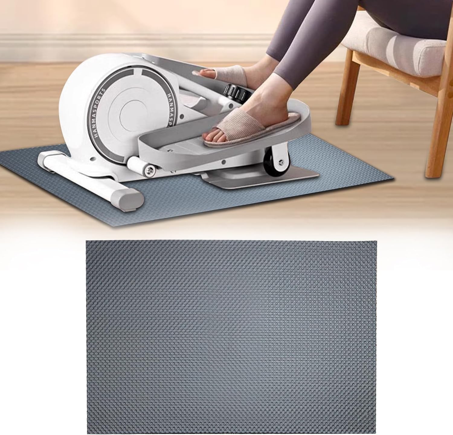 Non-Slip Mat, Apply to Under Desk Elliptical Peddler While Sitting, Perfect f…