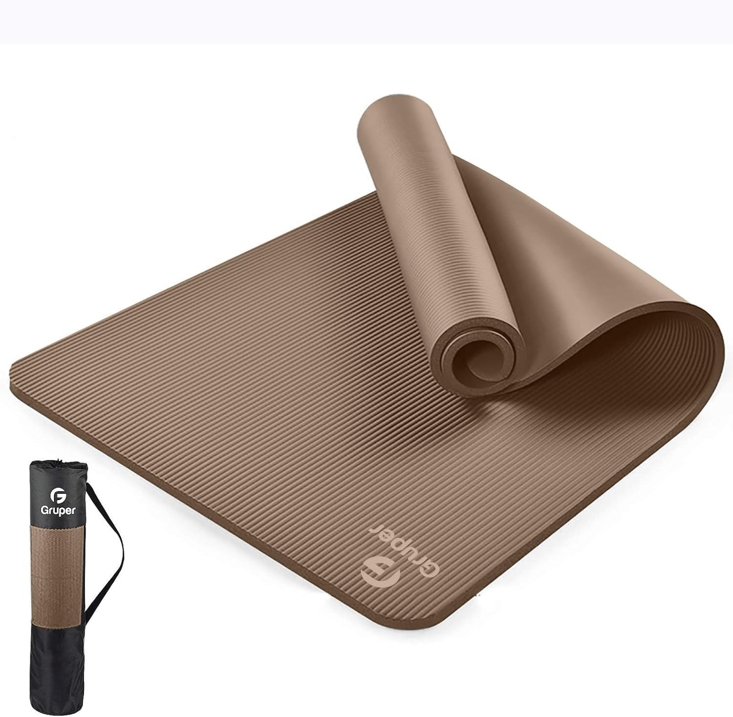 Yoga Mat Non Slip Extra Thick,72″Lx24″W x 0.4″TH,Anti-Tear w/Carrying Strap&Bag
