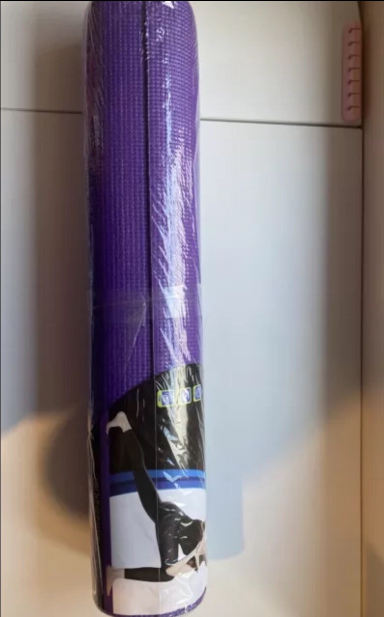 24″ x 68″ Pro Strength Yoga Mat Floor Exercise Fitness Padding Purple (HOME14)