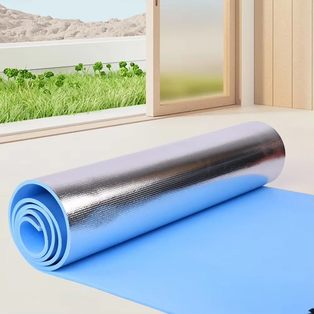 10/8/6Mm Thickened Yoga Mat EVA Exercise Pad Aluminum Membrane Fitness Exercise