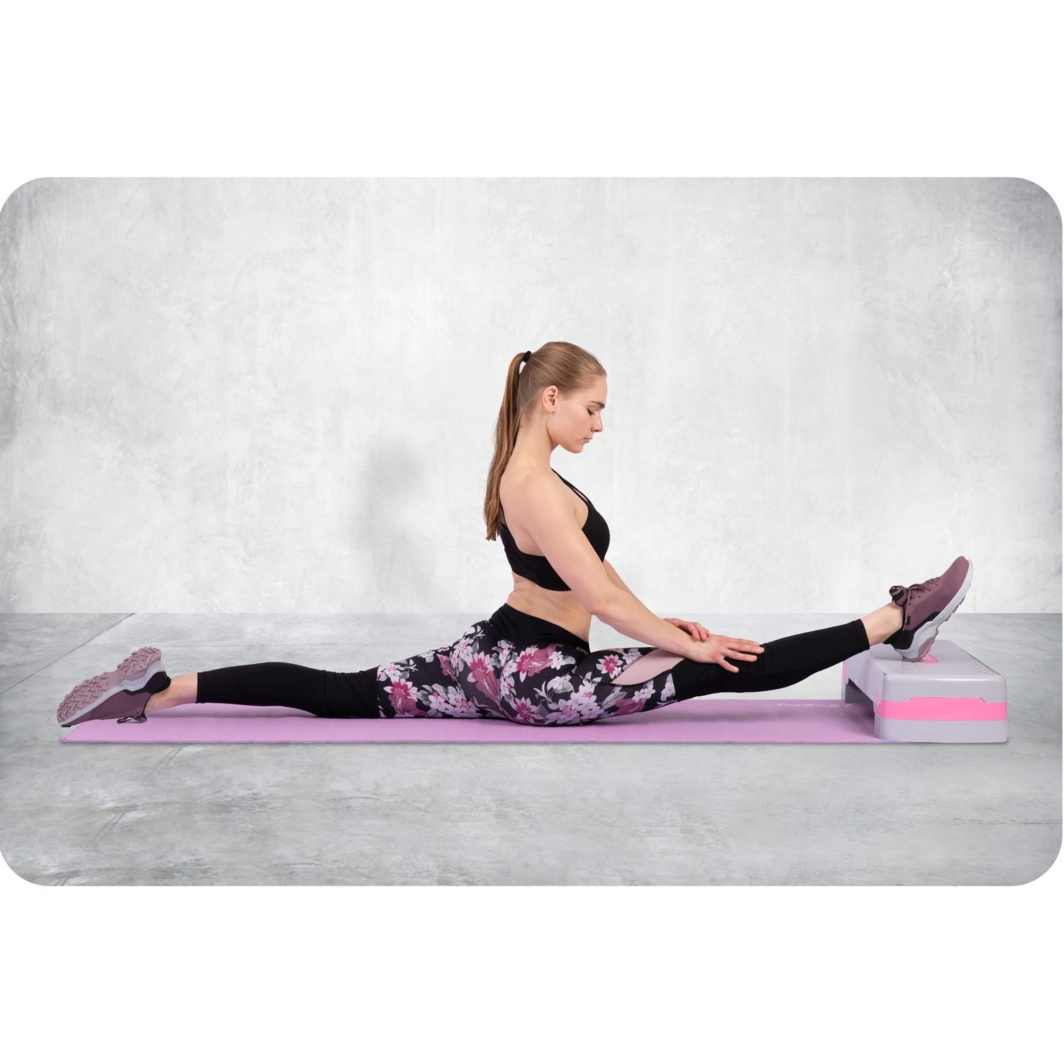 Neo-Sport Fitness Mat 173x61cm Purple – Non-Slip & Waterproof, Ideal