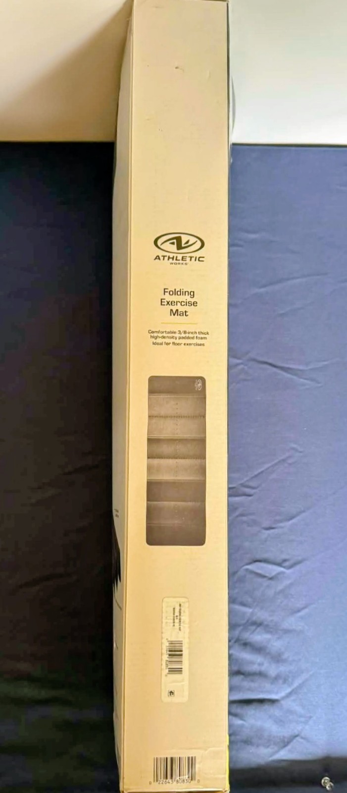 Athletic Works High-Density Exercise Mat, 3/8 inch padded Foam, New in Box