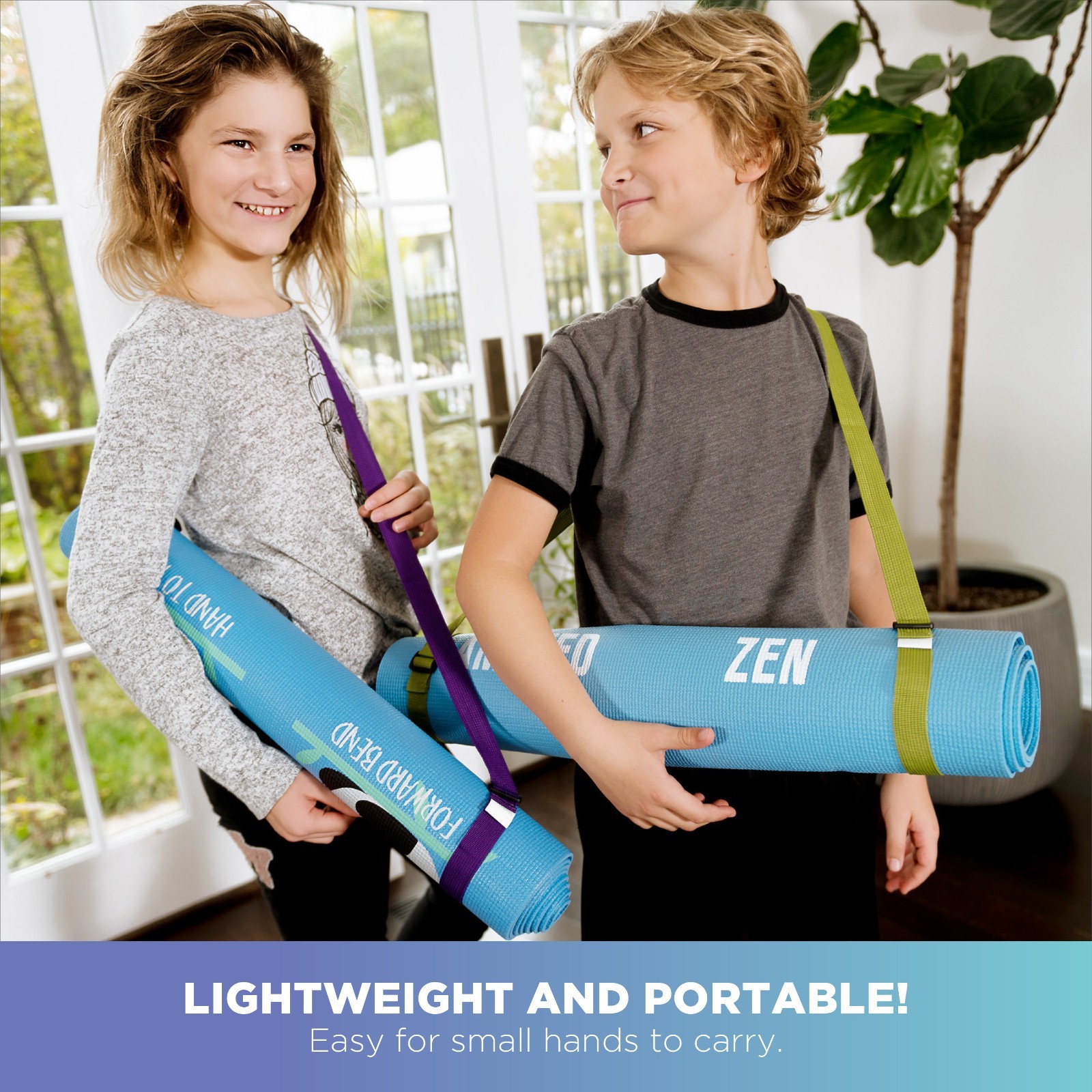 Kids Yoga Mat – Non Slip – Non Skid – Eco-Friendly
