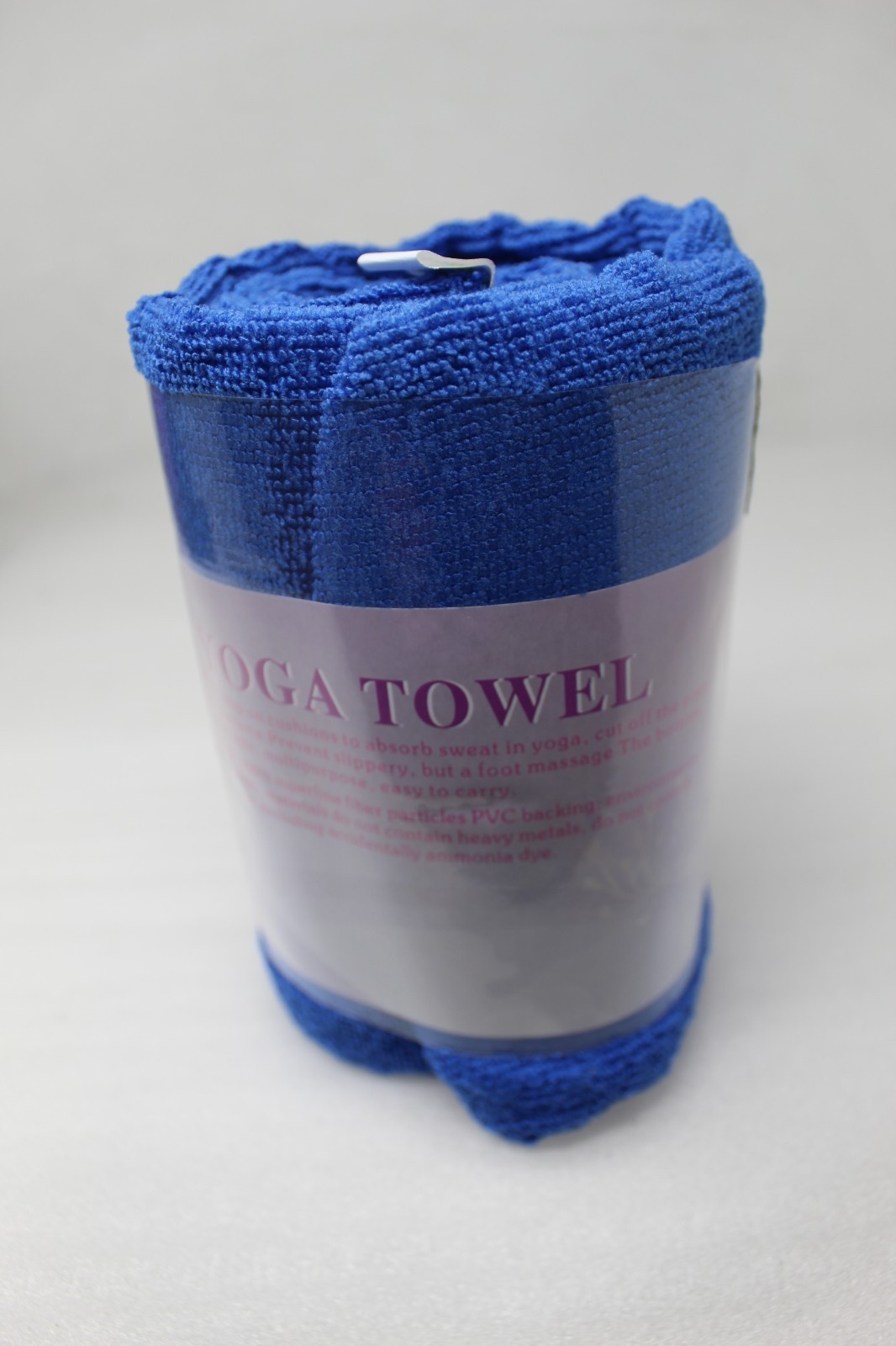 Angelbeauty Microfiber Thickness Non-Slip Hot Yoga Towel with Carry Bag 72″ Blue