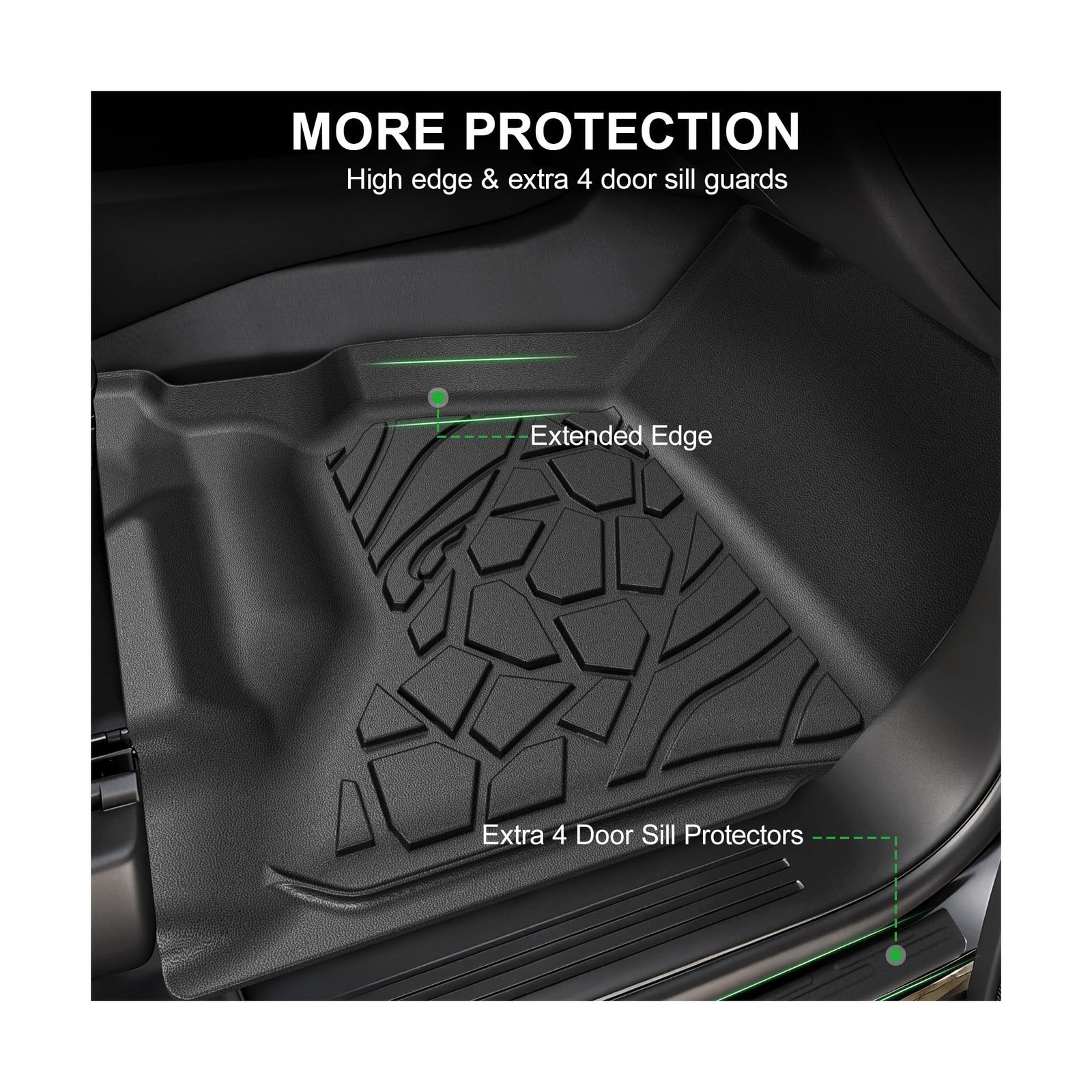Floor Mats for 2014-2019 Chevy Silverado & GMC Sierra 1500 (Only 19 LD ), for…