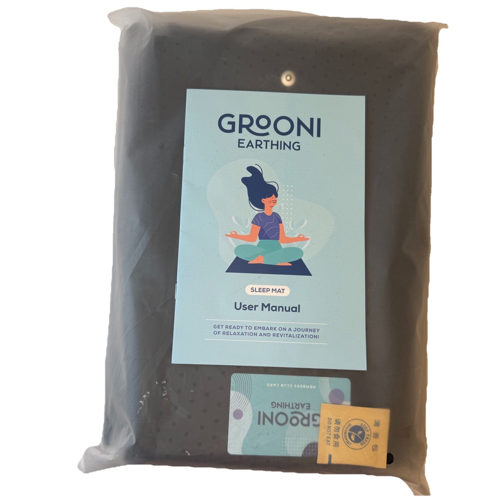 Grooni Earthing Sleeping Mat Queen Size 53×75 in Grounding Mat w Cord Tester New