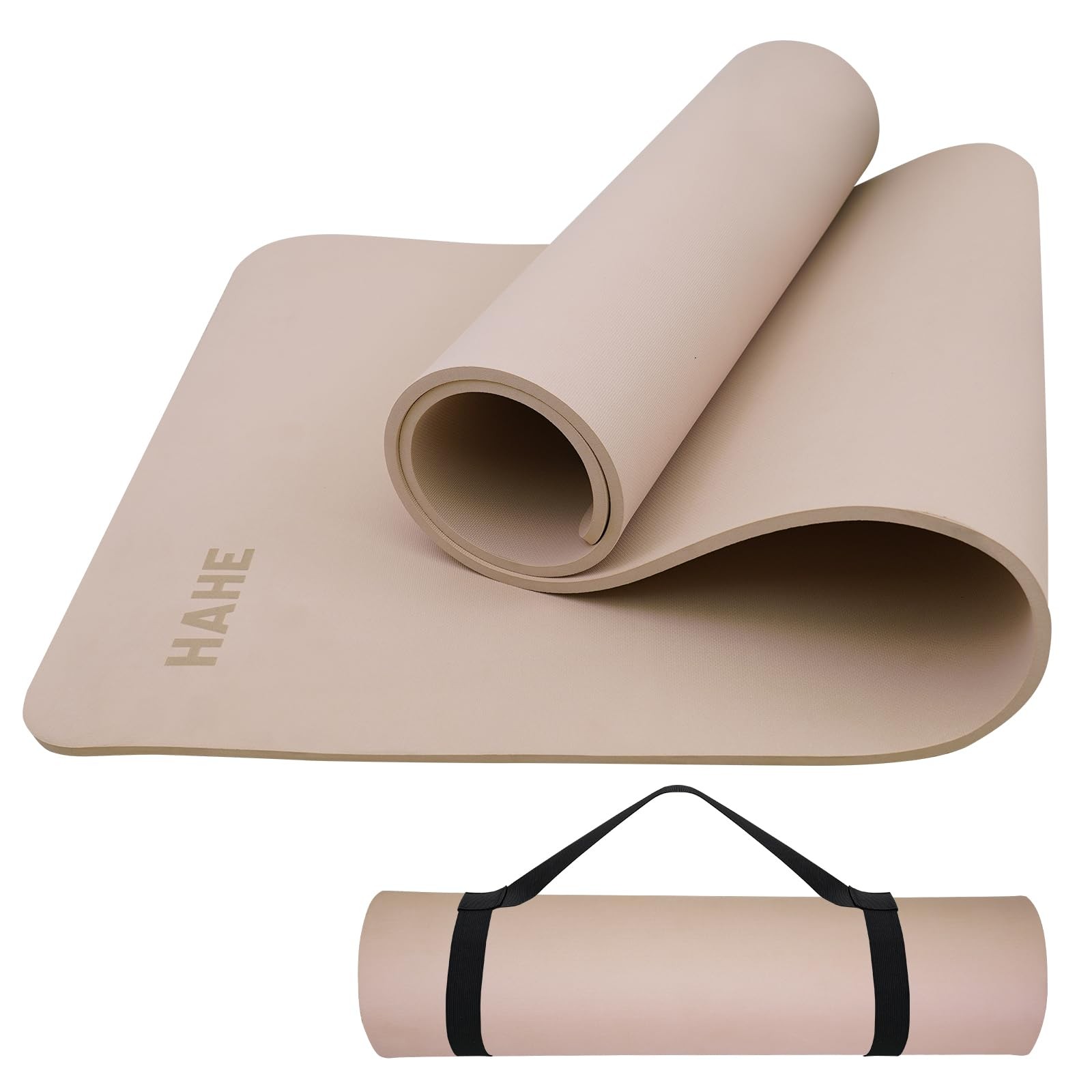 Yoga Mat Thick (8MM,1/3″), Eco-Friendly POE Non Slip Yoga Mat, High Rebound &…
