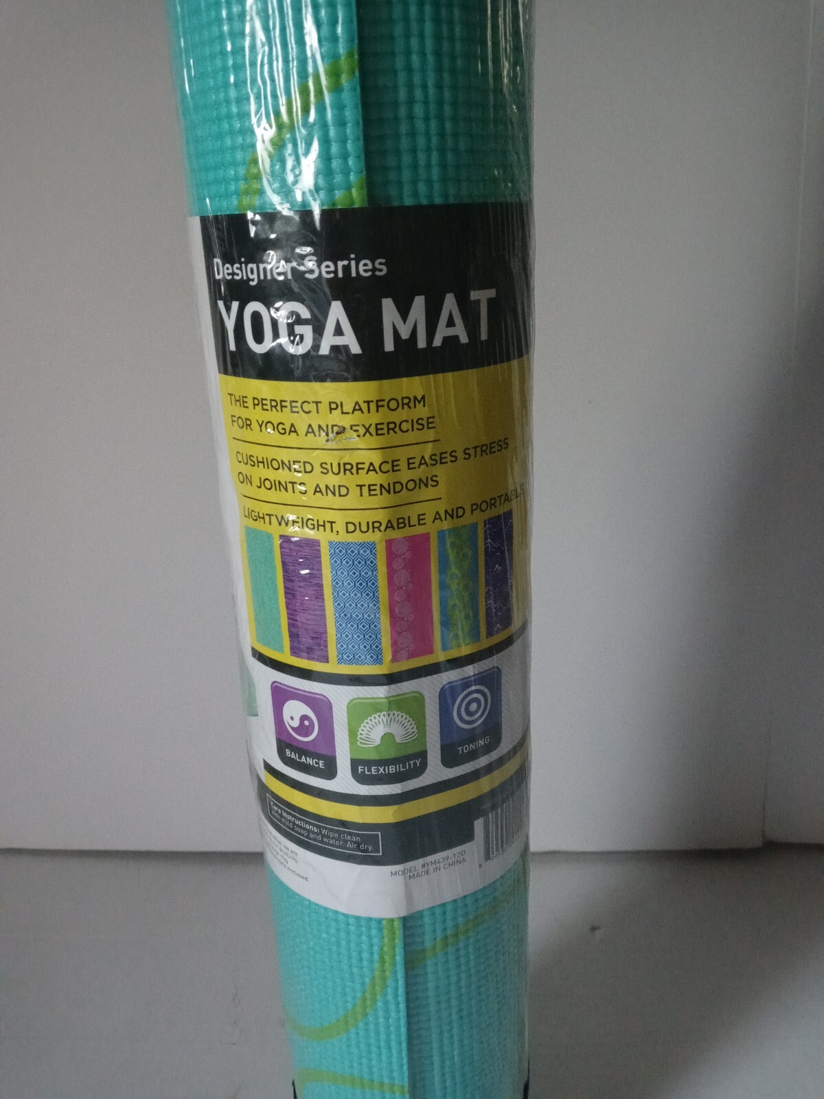 Designer Series 8 Fitness Yoga Mat ~ 5 Mm Thick ~ Green Mint ~ 24” x 68” New