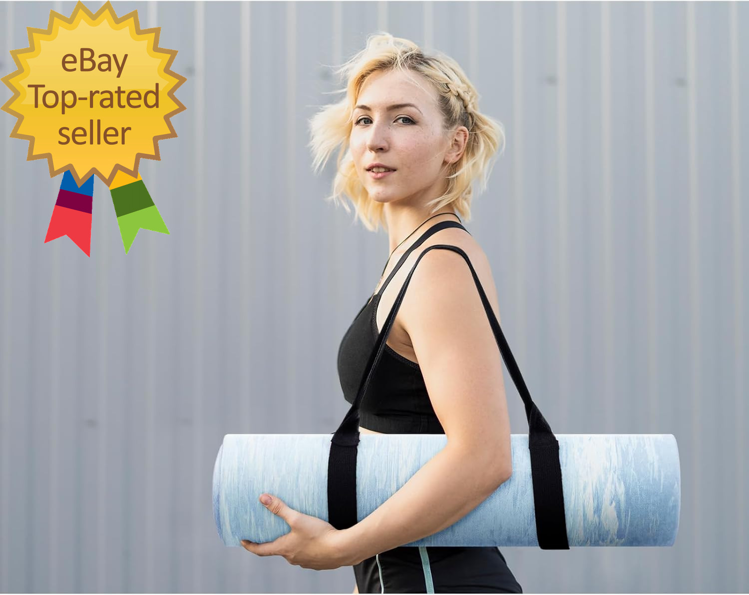 Extra Thick Yoga Mat, 2/5 Inch (10MM), Natural Rubber and TPE Non Slip Yoga Mats